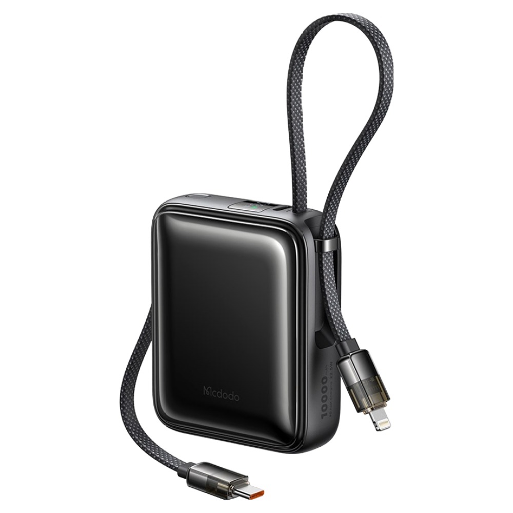 맥도도 듀얼 케이블 일체형 초고속 미니 보조배터리 10000mAh, MC-2550, 블랙 37,900원
