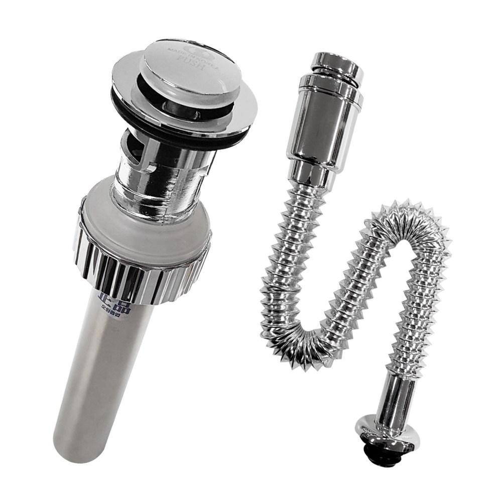 만능삼촌 세면대배수관 부속품(아연폽업+바닥배수트랩) 16,500원