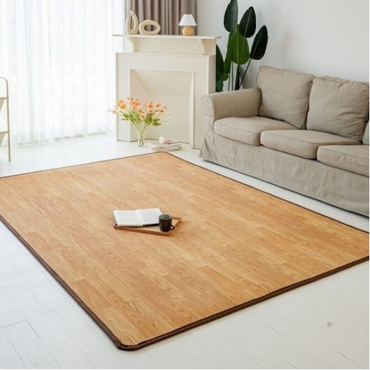 데코마당 파크론 빅사이즈 맞춤제작 카페트형 고급우드 베란다 매트 32,400원