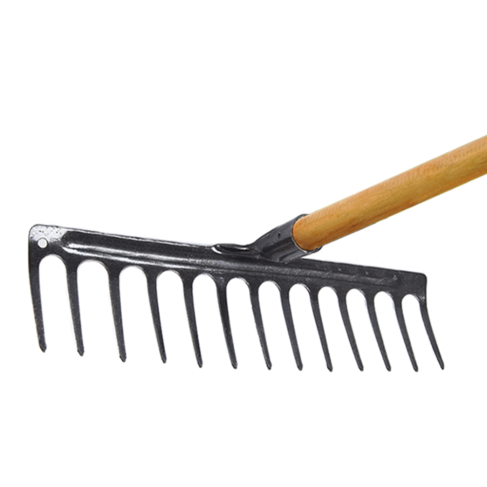 고강도레기(13발)+대왕 자루(밭 고르기 텃밭관리기 잡초 제거 제거기 농기구 밭갈이 레기 곡괭이 쇠스랑 괭이), 1개 17,000원