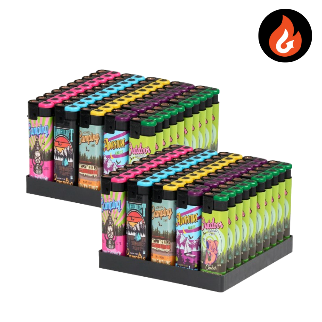 쎈터보 토치 라이터 캐릭터 터보 라이터 업소용 라이터 전자식 충전식 개업판촉용, 100개, 캠핑 41,800원