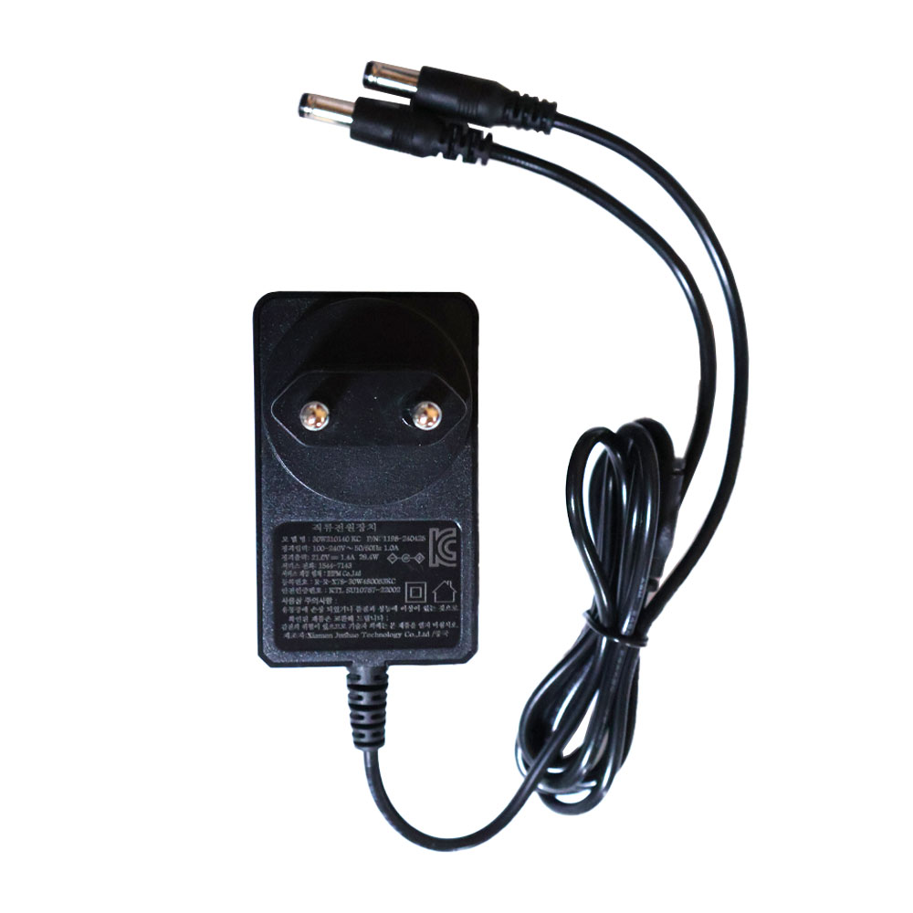 18V 21V 듀얼 충전기 DC 타입 전동공구 배터리용 보급형 1.4A 동시충전 충전기, 1개, 본품(배터리없음) 11,190원