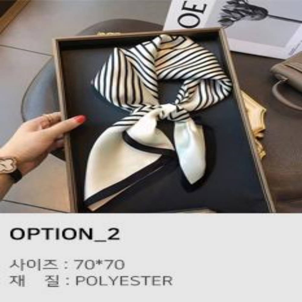 엘루아 봄 가을 간절기 여성 쁘띠 스카프 [낱개선물포장] 9,800원