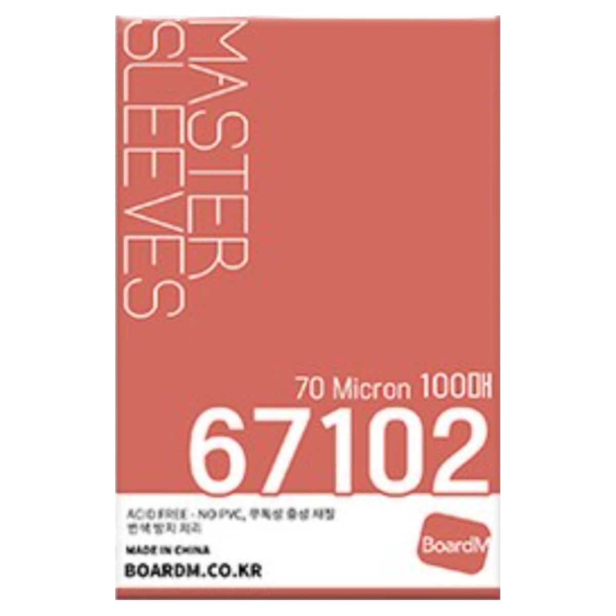 [보드엠] 67102 포토카드 마스터 슬리브 100매 1,700원