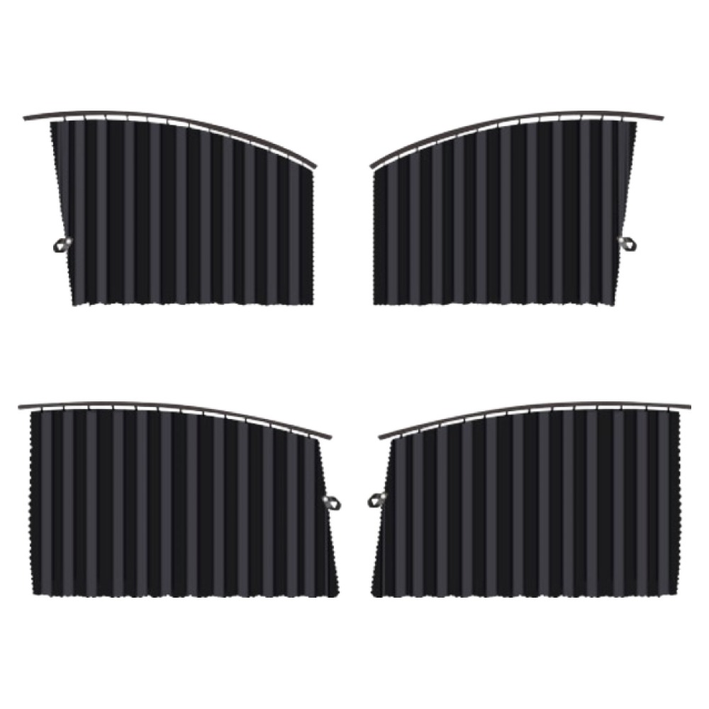 Ez2mk 썸머쿨 사이드 레일 커튼형 햇빛가리개 앞좌석 2p + 뒷좌석 2p 세트 MS-940 16,300원