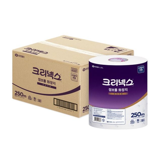 크리넥스 점보롤 화장지 250m 3롤 4백 45367 jon+1997cD 110,950원