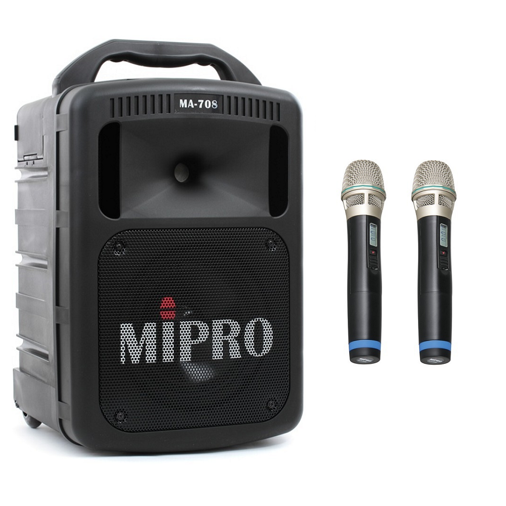 MA-708M(H2)/핸드2 미프로 MIPRO 2채널 무선 이동식앰프 휴대용 포터블스피커 올인원시스템 2,024,000원