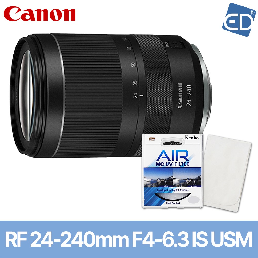 [캐논정품] 렌즈 RF 24-240mm F4-6.3 IS USM+켄코필터+포켓융 /ED 1,405,000원