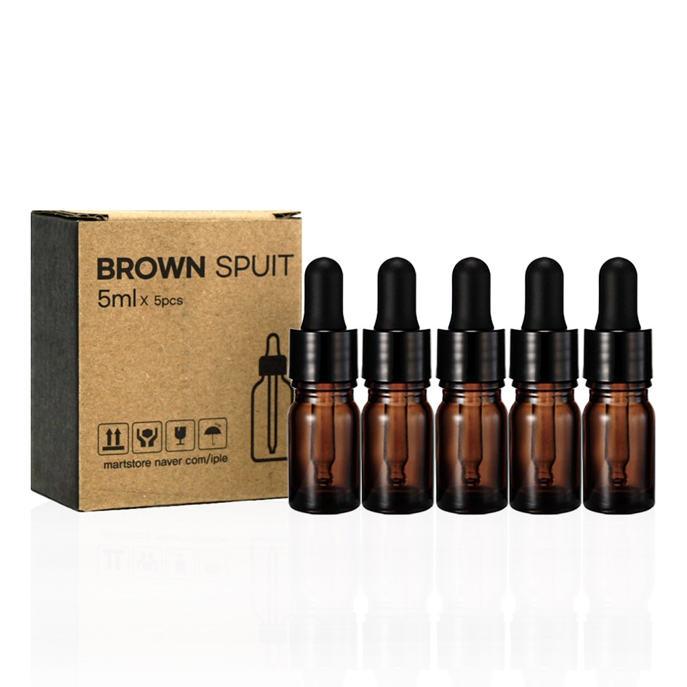 닥터보틀 갈색병 스포이드 유리용기, 5개, 브라운 5,410원