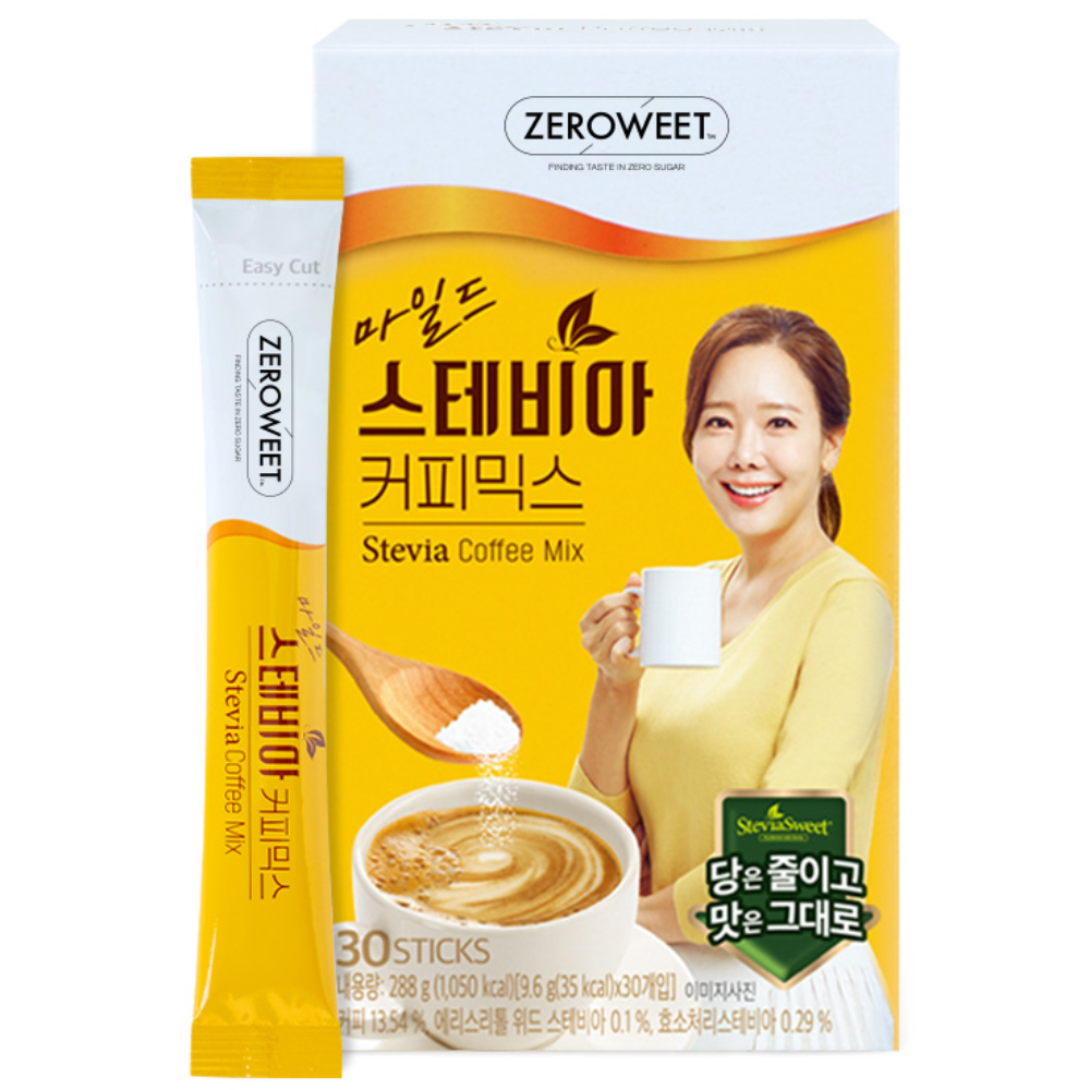 [본사직영] 마일드 스테비아 커피믹스 120T (30T x 4박스) [소비기한: 26.10.31~], 9.6g, 30개입, 4개 19,900원