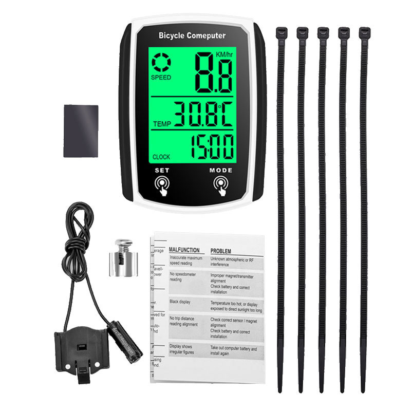 VANKIN 자전거 19개 기능 터치 LCD속도계  생활 방수 대형 스크린 자동 백라이트 12,600원