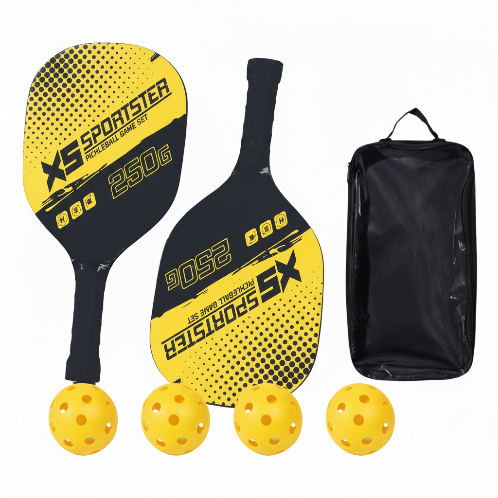 오브닛 [풀구성] 피클볼 입문용 2인 세트 패들 라켓 2P + 공 4P + 전용 가방, 노랑, 1개 15,800원