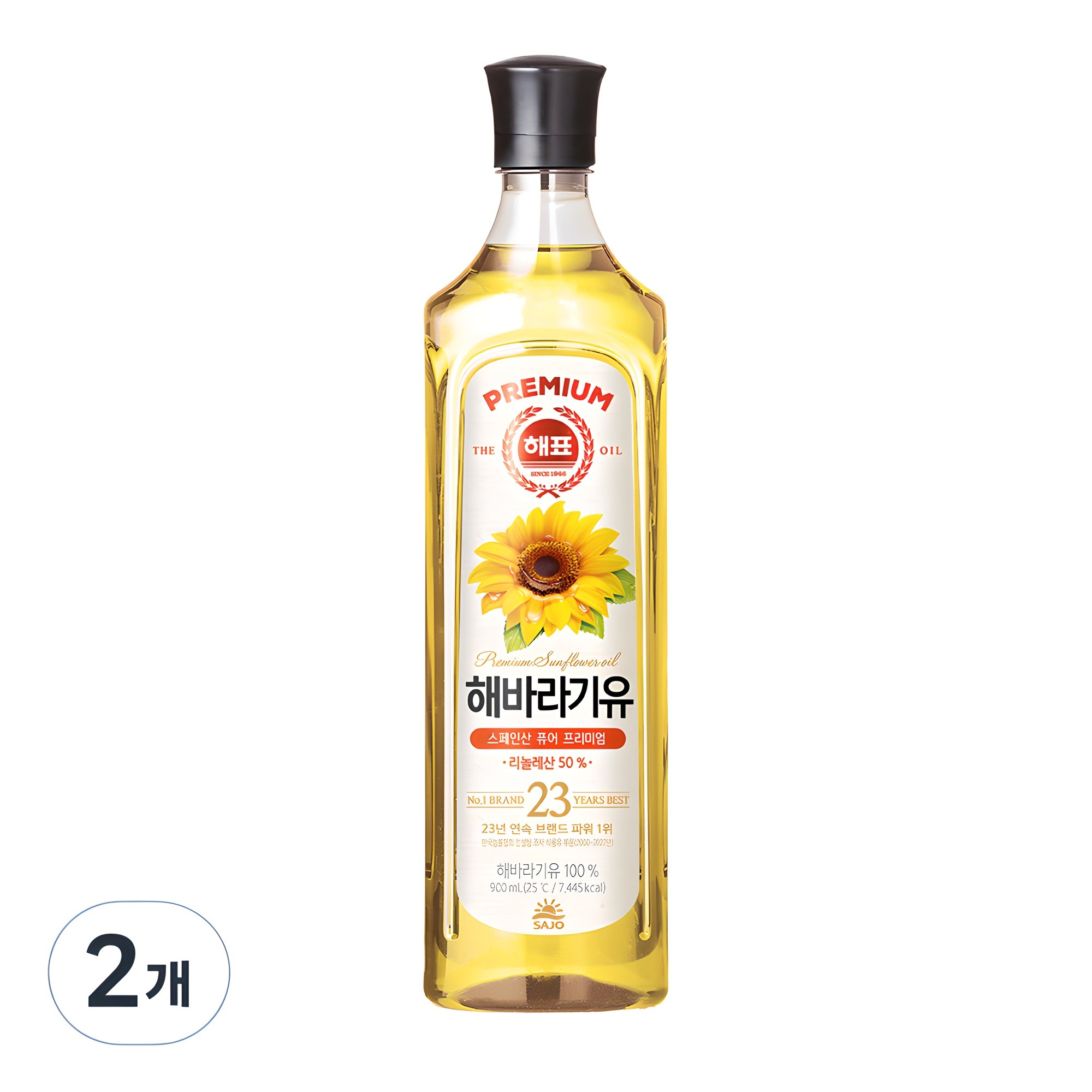 해표 해바라기유, 900ml, 2개 12,020원