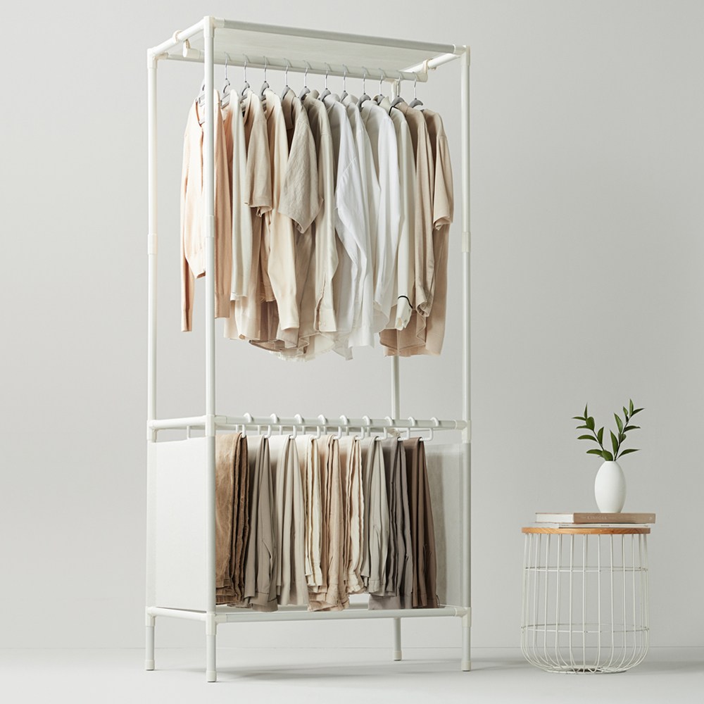 엠에프매직하우스 무볼트 싱글 바지걸이 행거, 라이트 그레이 45,900원