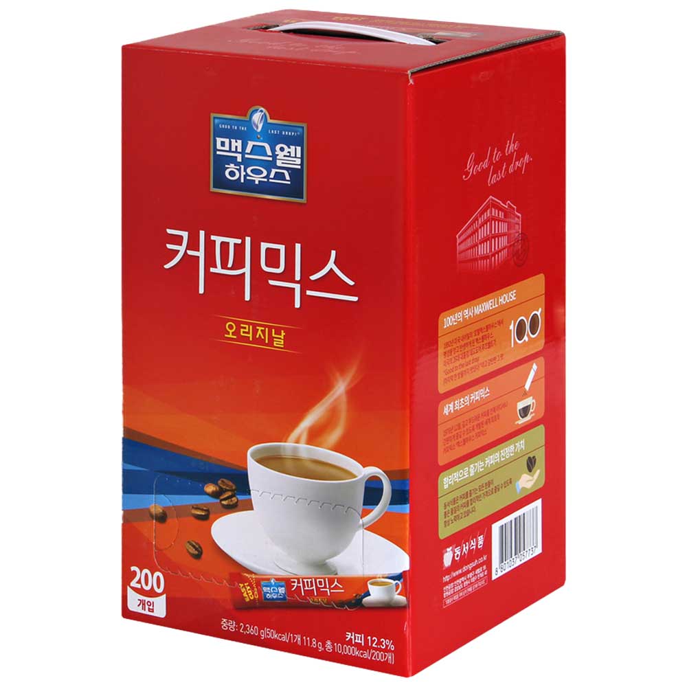 맥스웰하우스 오리지날 200T, 2박스, 11.8g 42,000원