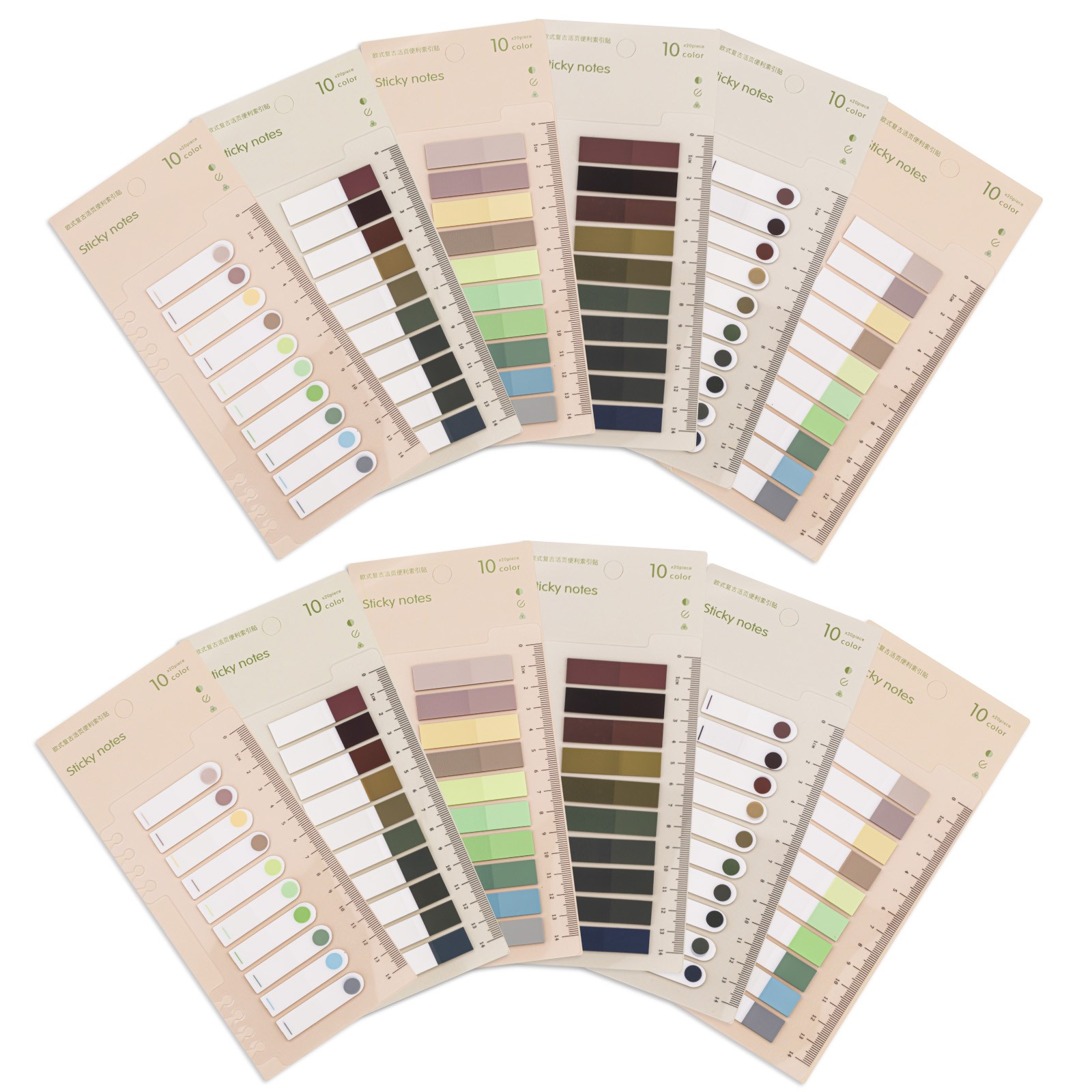 BUZOO 간편자 접착메모지플래그 파스텔 인덱스스티커, 12세트, 200개입 7,800원