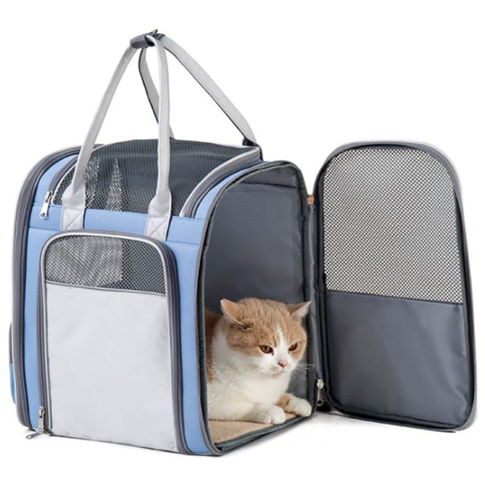 강아지 고양이 이동가방 외출가방 접이식 백팩, 핑크, 1개 46,800원