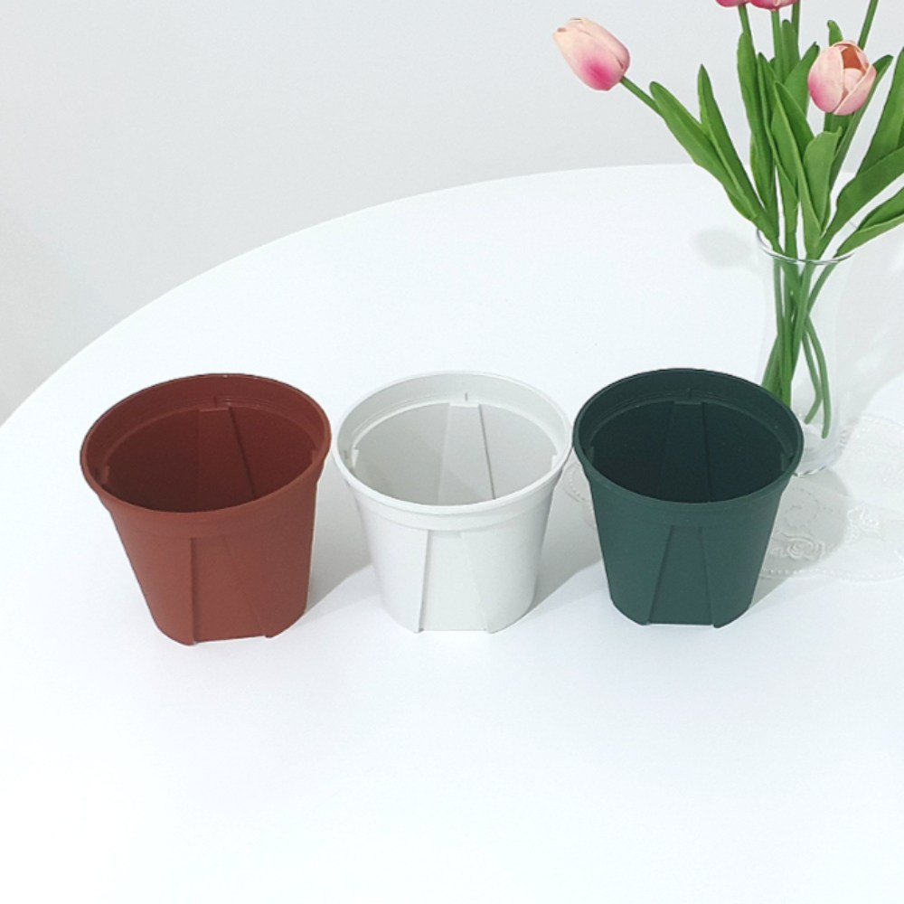 농사친구 일본 슬릿화분 모스그린 브라운 투명 플라스틱 화분 슬릿분 플분 행잉 330원