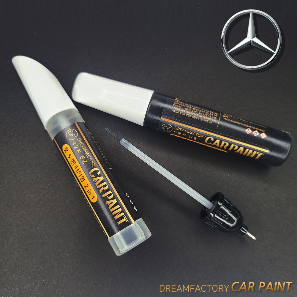 드림팩토리 벤츠 차량용 도색 컬러 붓펜 + 투명페인트 2개 세트 보수용 자동차 카페인트 16,730원