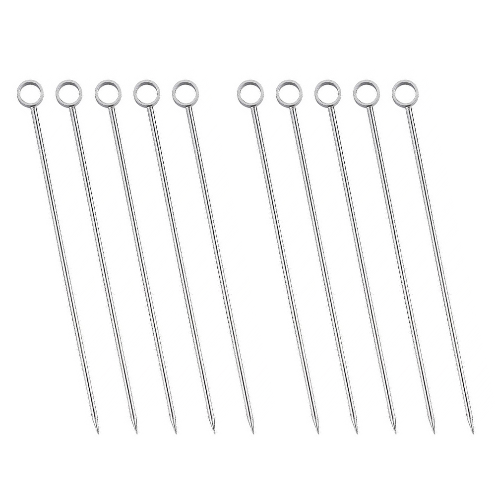 리브문 304 스텐 칵테일픽 디저트 과일꽂이 (10.8cm) B 링 타입, 10개 11,200원