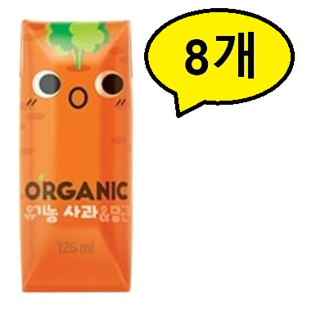 오가닉 크니쁘니 사과 & 당근 주스 7,900원