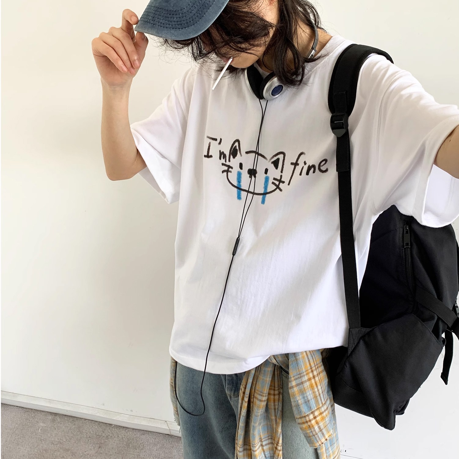 킹앤조이 준키 아임파인 프리미엄 코튼 반팔 티셔츠 56,800원