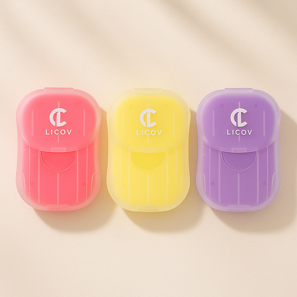 LICOV 휴대용 종이비누 일회용 손세정 핸드워시 여행용 캠핑용 (1세트) 12,800원