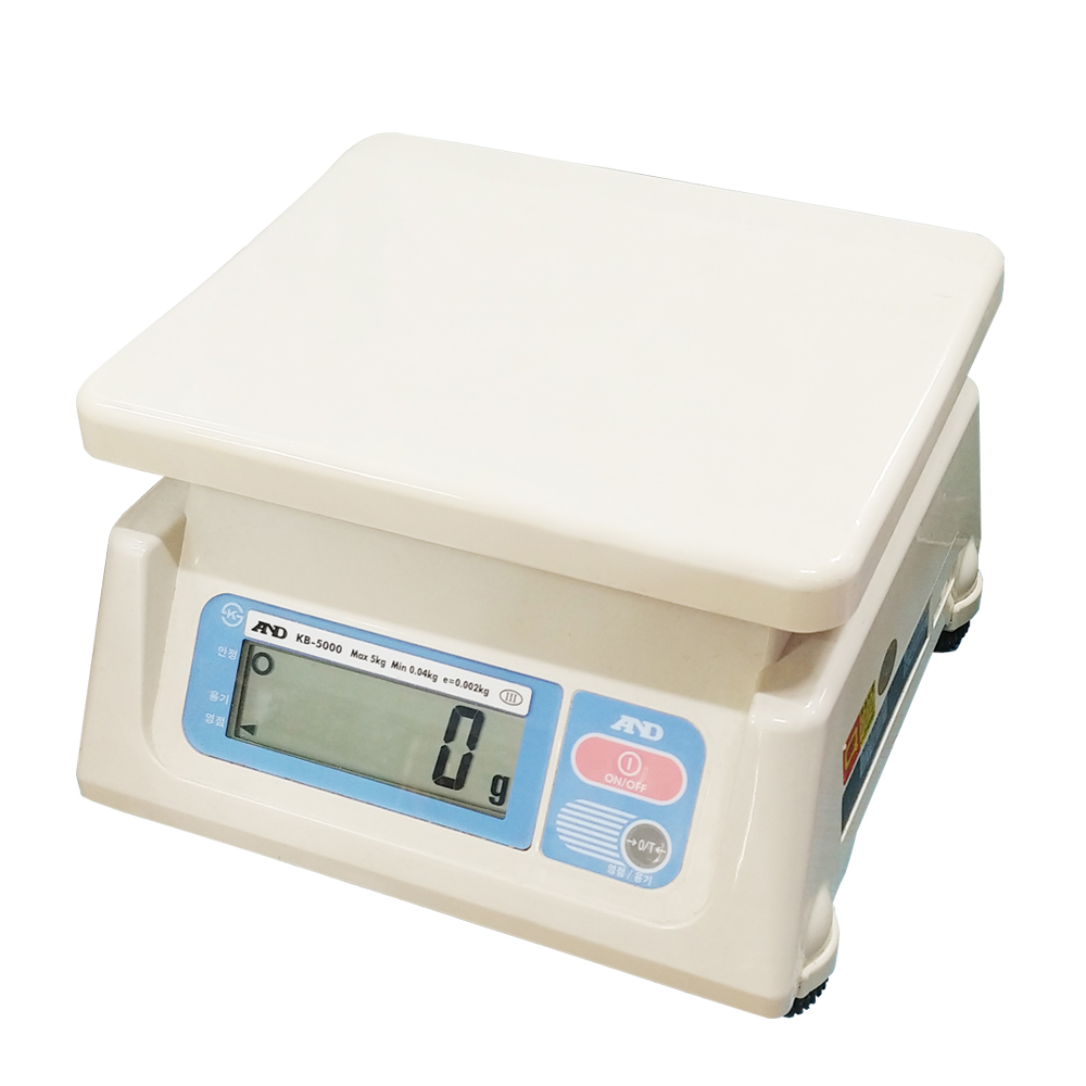 에이엔디 단순 중량 주방 전자저울 2g 단위 최대 5kg 75,500원