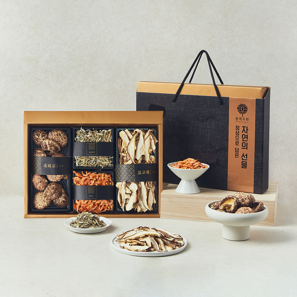 몸애조화 국내산 흑화고 버섯 건어물 혼합 선물세트 29,900원