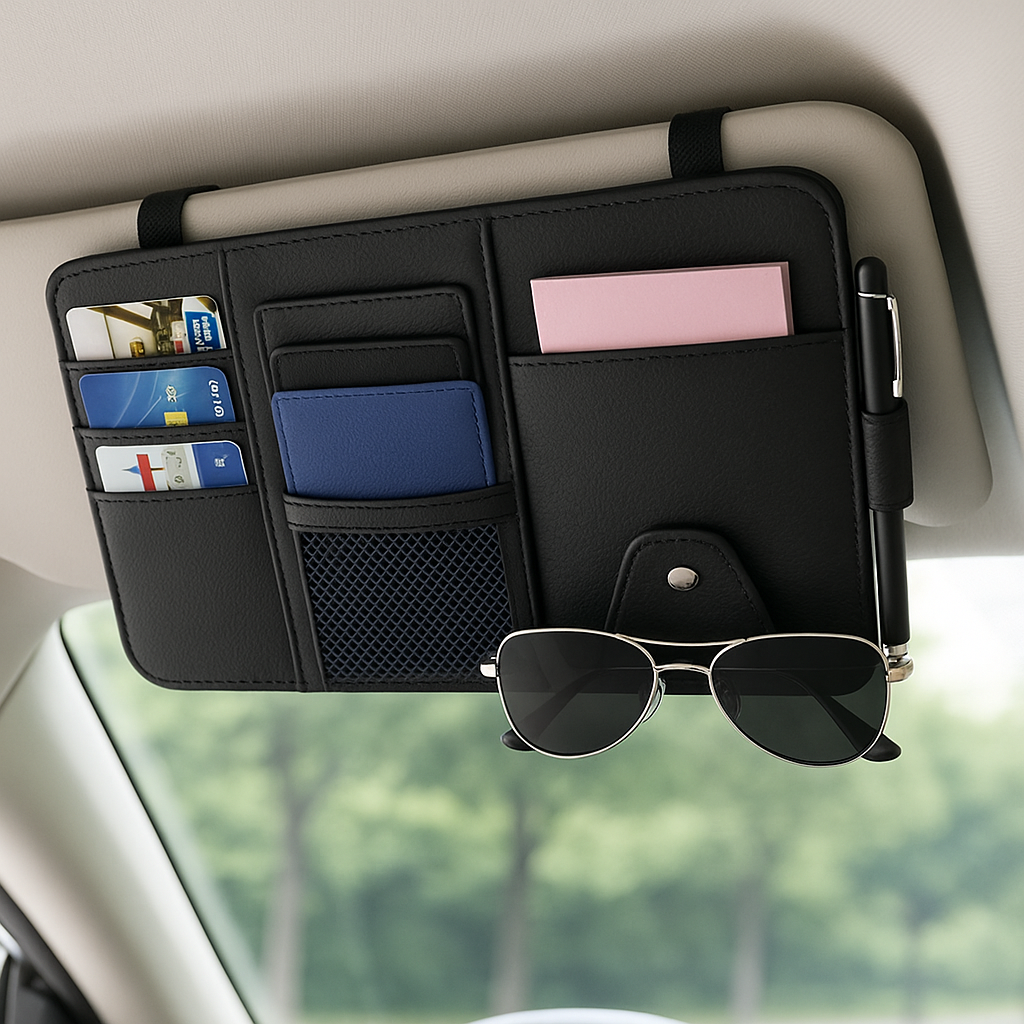 루움 차량용 선바이저 수납 포켓, 블랙, 1개 10,900원