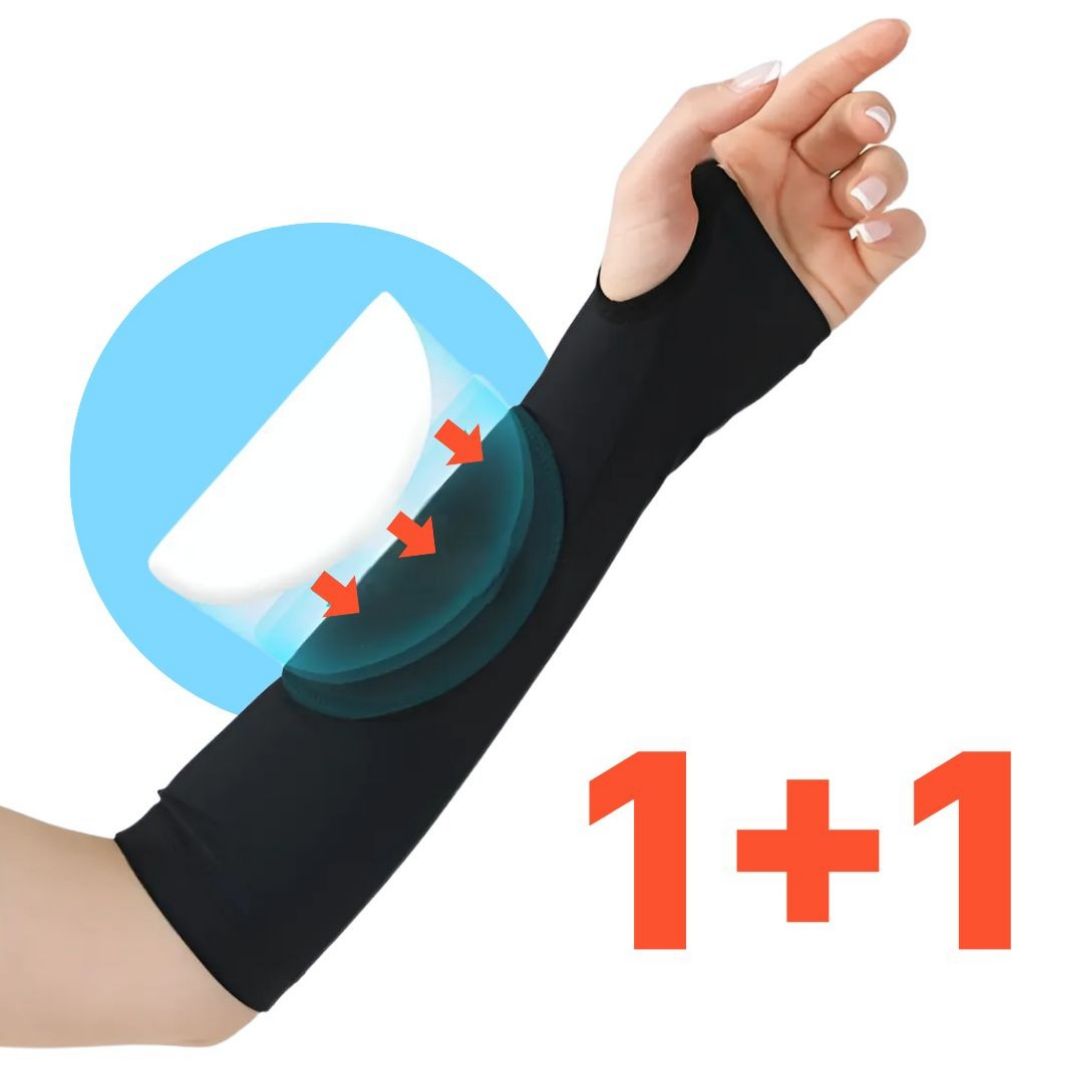 OFFHOLIC 배구 팔보호대 쿠션보호 리시브 충격완화 2P 농구 배트민턴 게이밍 팔토시, 1세트, 블랙 18,000원