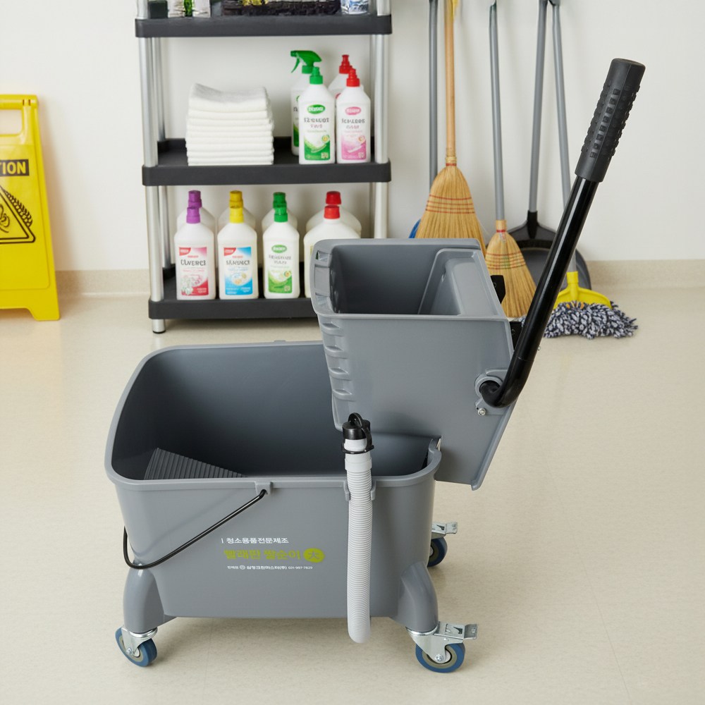 마포걸레 밀대탈수기 수동 (대) 69,600원