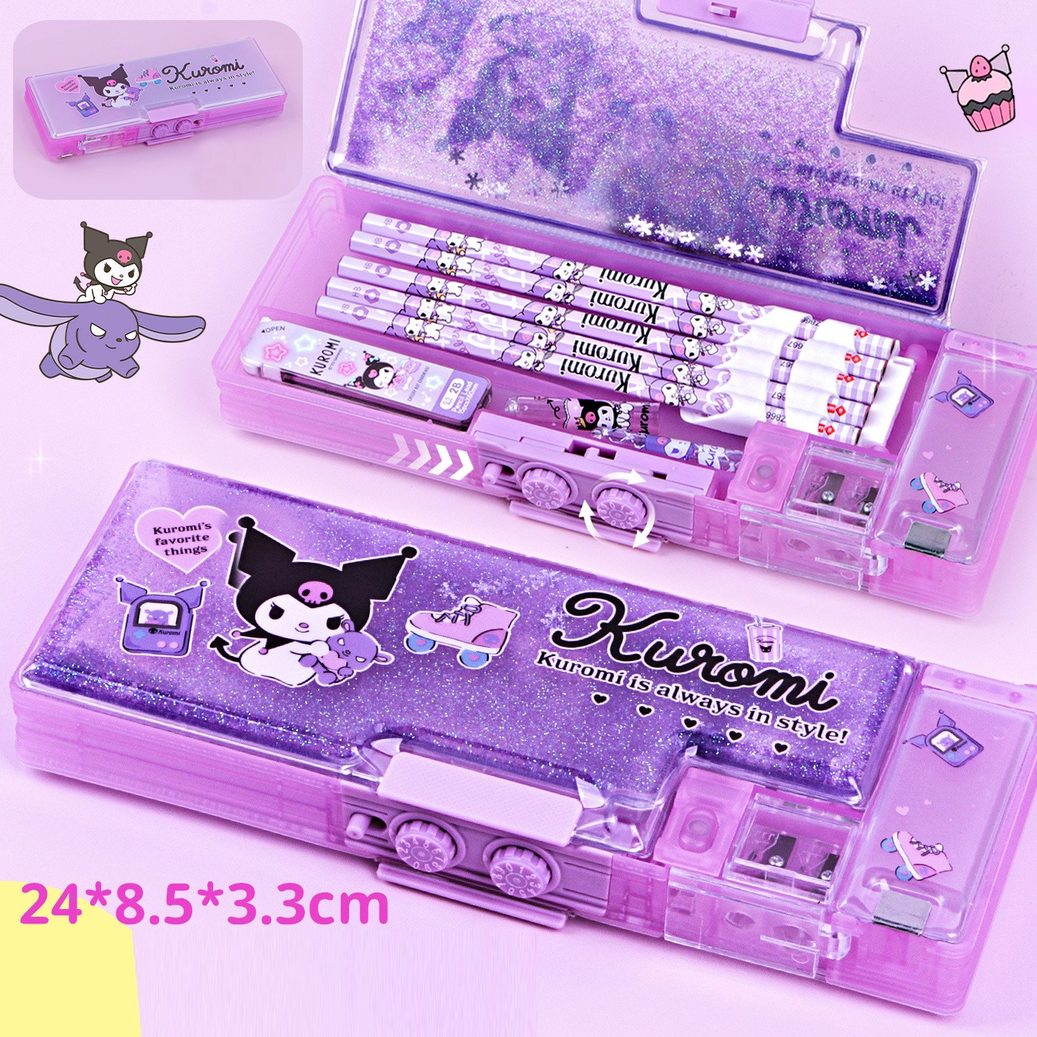 신출시 비밀번호필통 산리오 캐릭터 필통  디자인 새학기 블링블링 하드 필통 22,400원