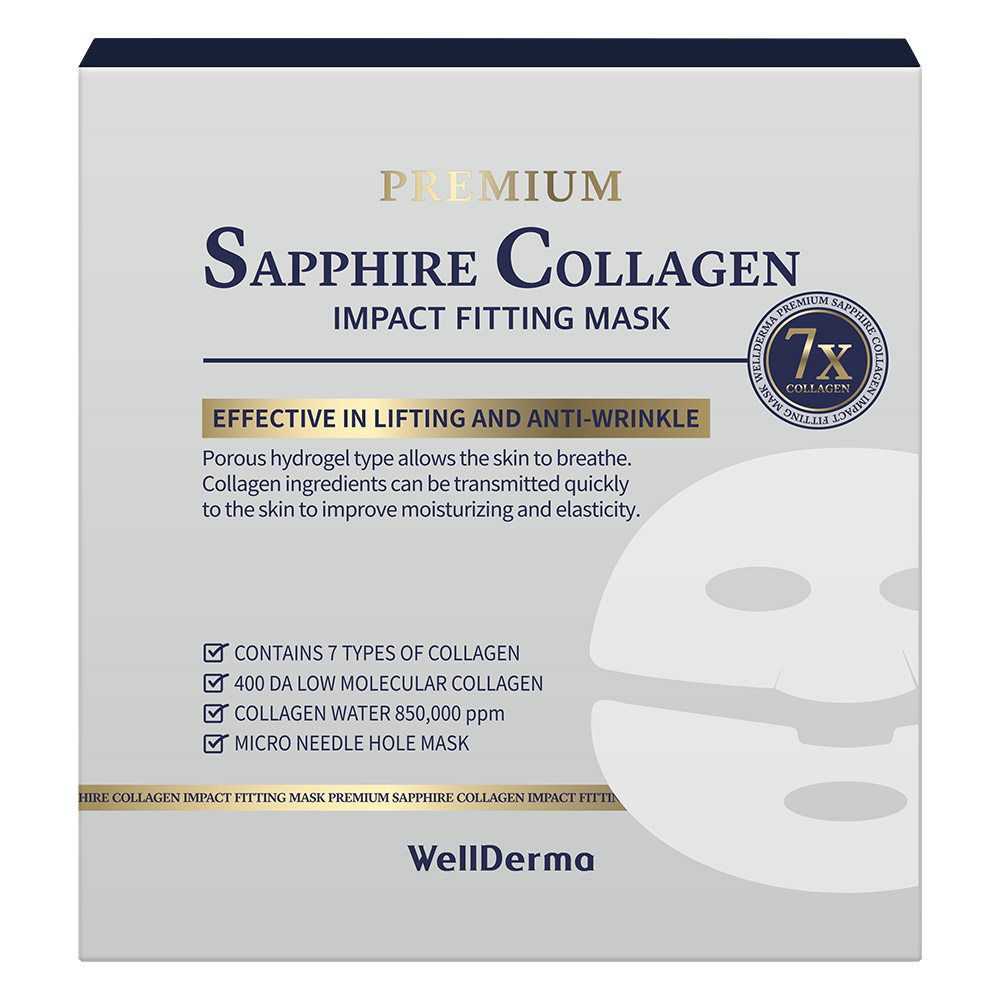 웰더마 프리미엄 사파이어 콜라겐 임팩트 피팅 마스크 175g, 7개입, 1개 27,900원