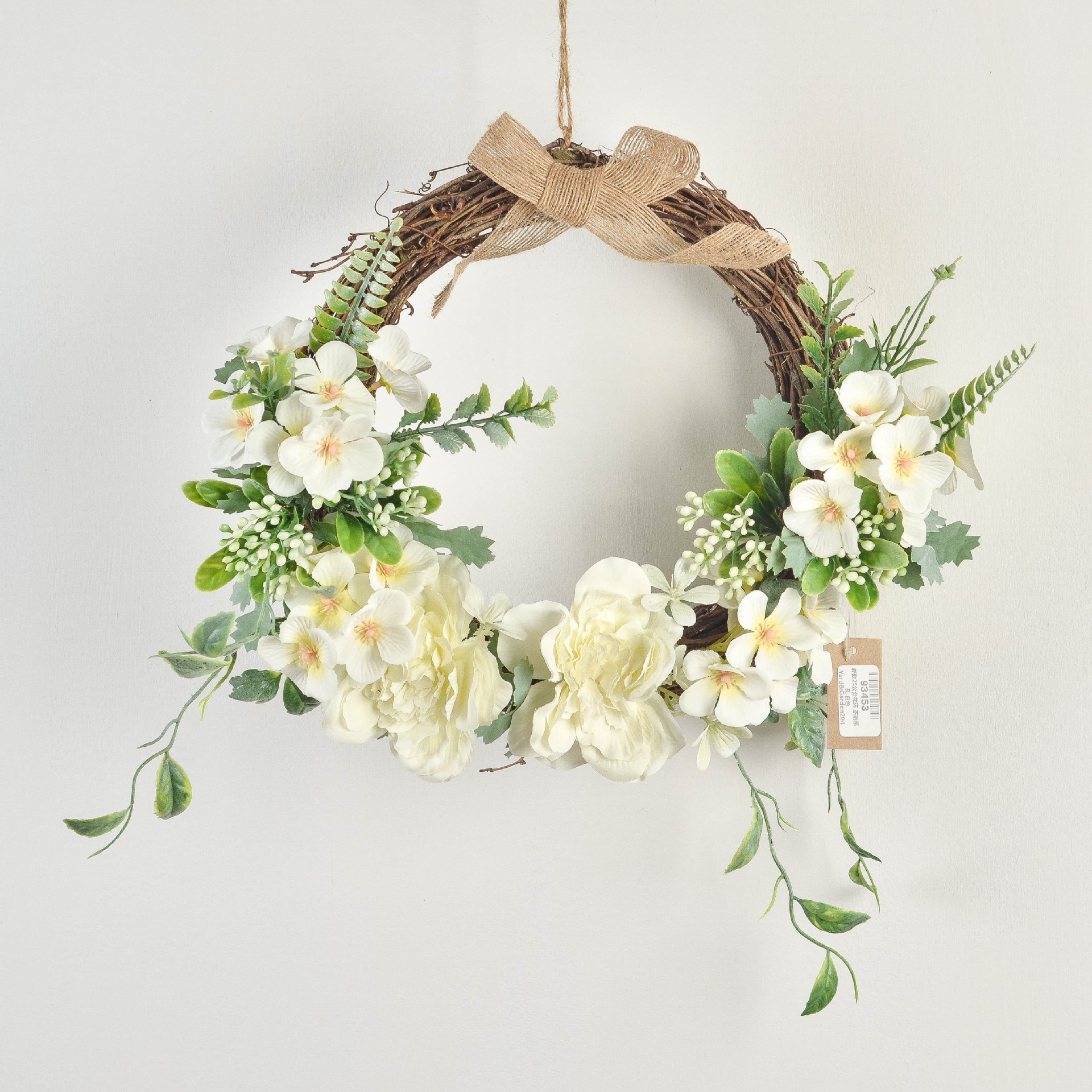 시옷모먼트 인테리어 소품 벽장식 출입문 현관 풍성한 조화 리스 26,800원