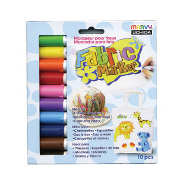 우찌다 패브릭마카 염색마카 의류용펜 560-10V 10색, 단품, 상세페이지 참조 9,350원