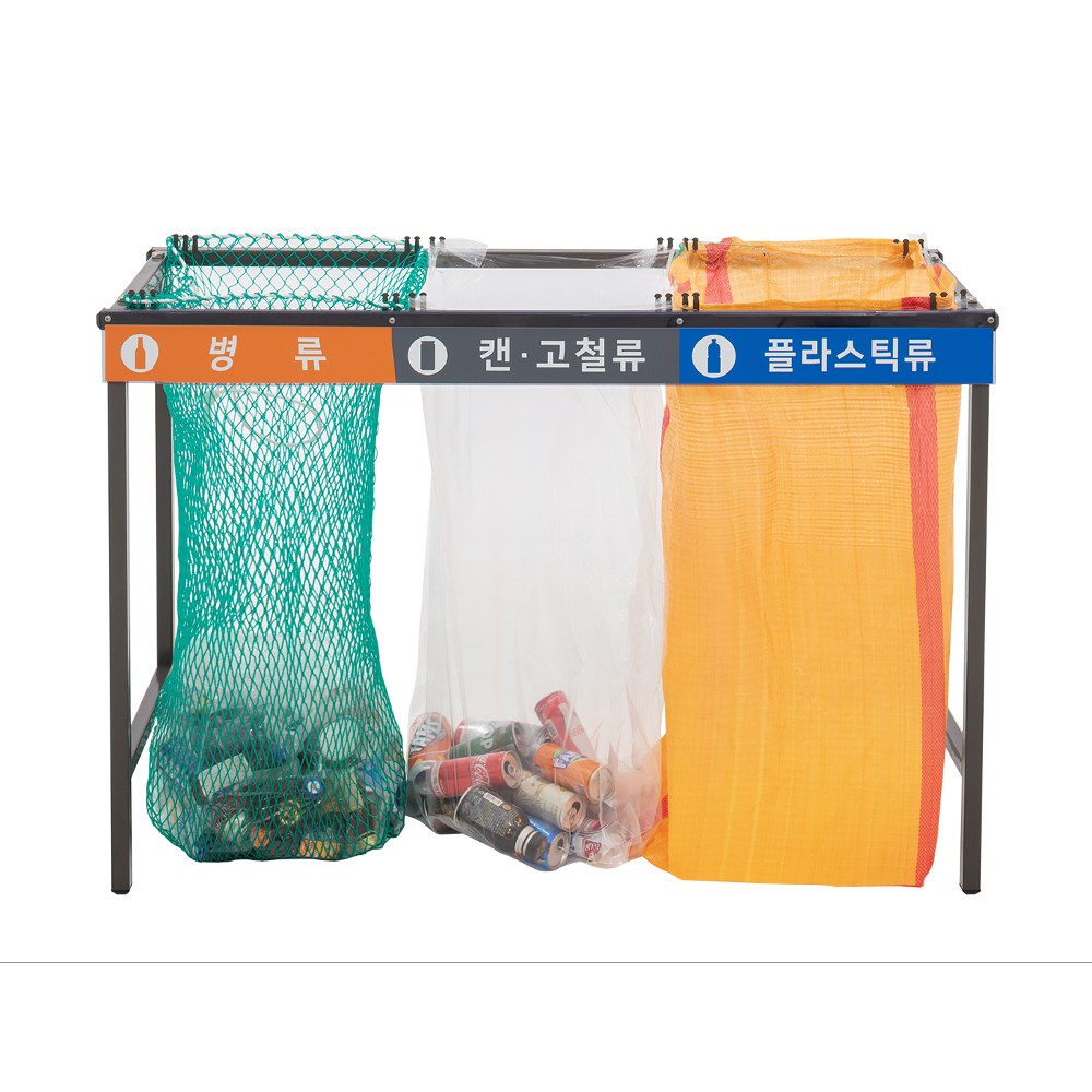 크린원 분리수거대 분리수거함 철재 대형 대용량 실외 야외 100리터 3구 4구형 79,000원