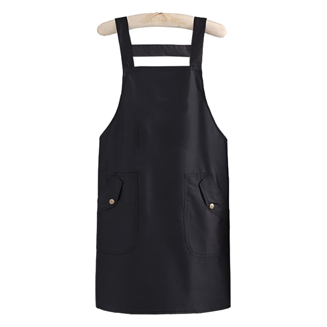 씨오브비 주방 가정용 더블 포켓 방수 앞치마, 블랙, 1개 9,300원