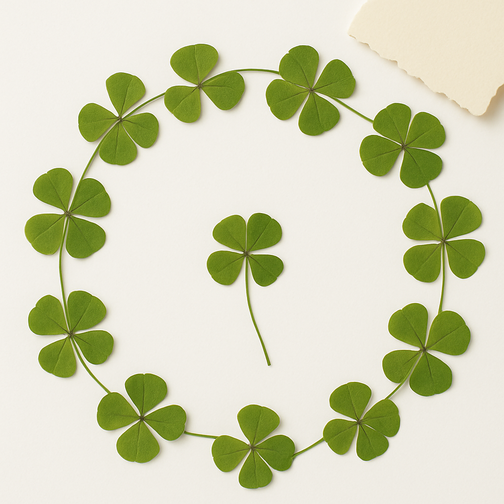 보르넬리 네잎클로버 코팅카드 10개 8,980원