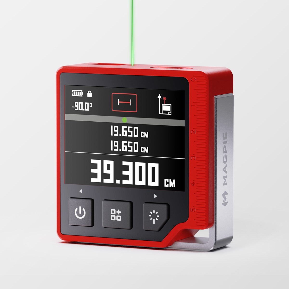 맥파이 QUBE 3in1 멀티측정기 수평계 각도기 레이저거리측정기 그린레이저 레이저줄자, 1 79,900원