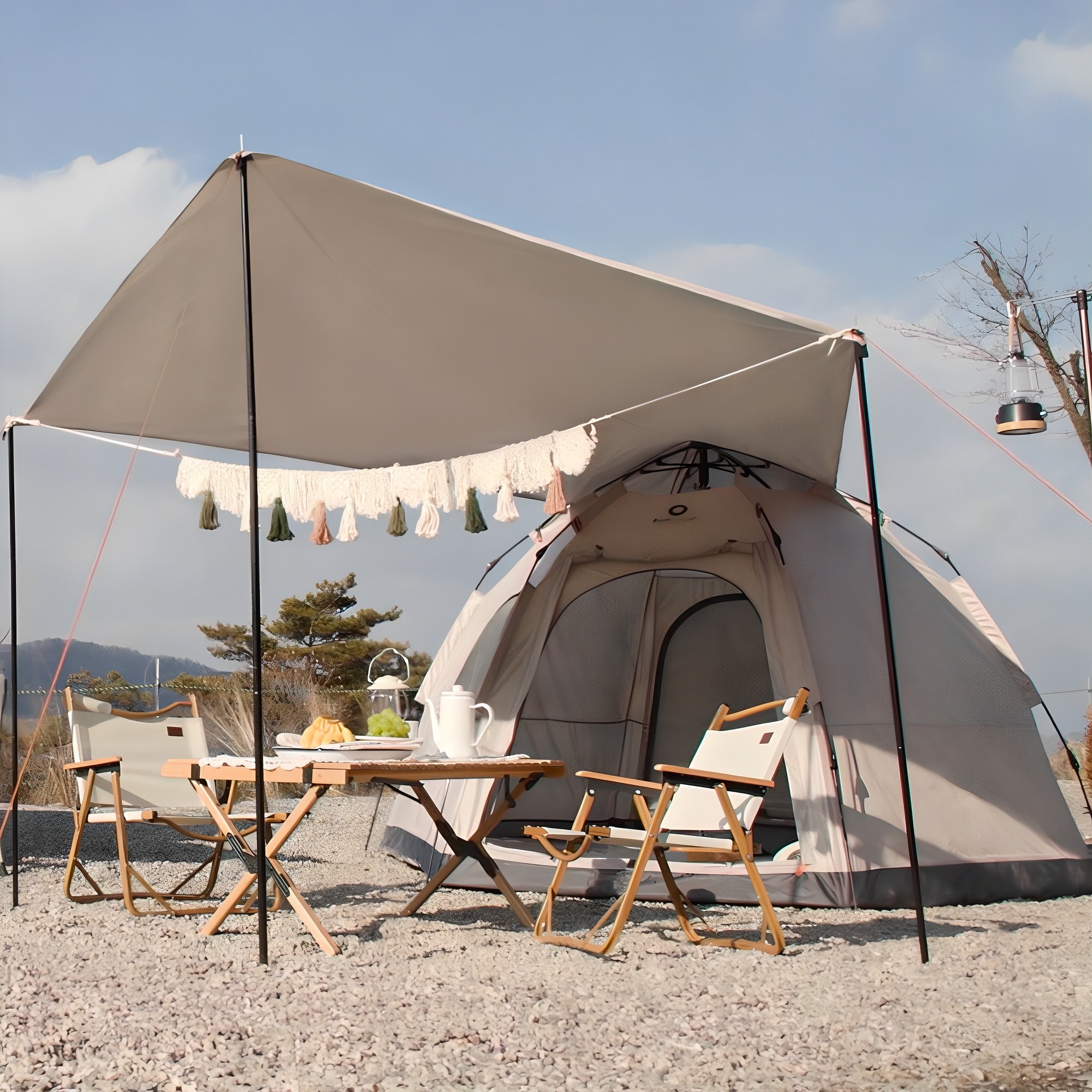 로티캠프 육각 원터치텐트 패밀리형 + 전용 헥사타프 108,500원