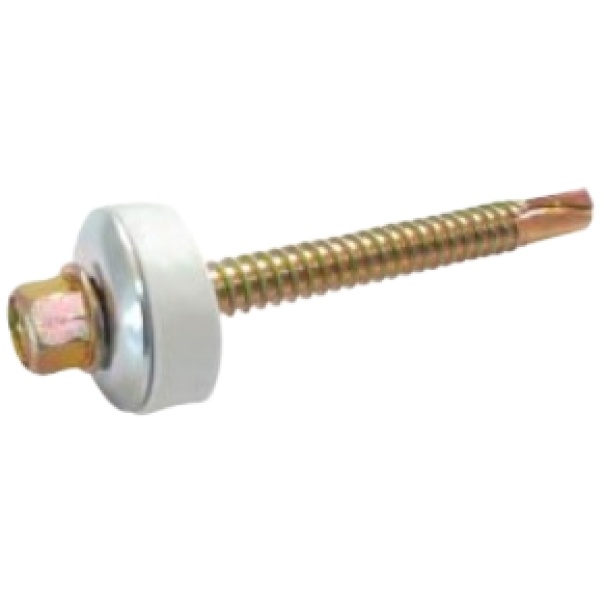 방수피스 방수나사 육각머리직결 청색 회색 투명 #14X25 스펀지와샤 지붕피스 칼라강판나사, 1개 16,000원