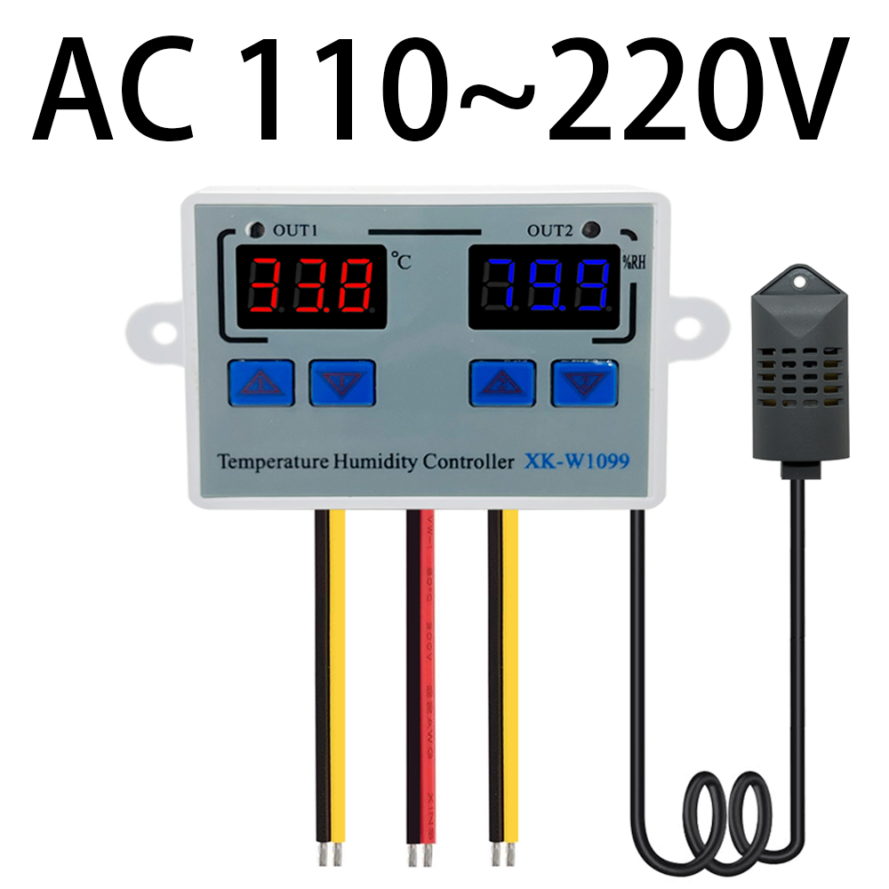 온습도 조절기 W1099 듀얼 디스플레이 디지털 온도 습도 컨트롤러 DC 12V 24V AC 110220V 조습기 인큐베이터 14,800원