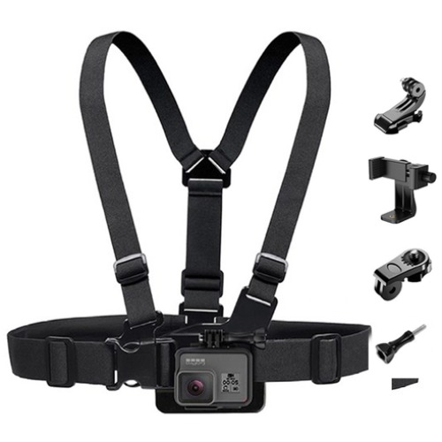 코스넬 스마트폰 겸용 가슴 착용 촬영 거치대 30 x 35 cm, 1개, 블랙 9,200원