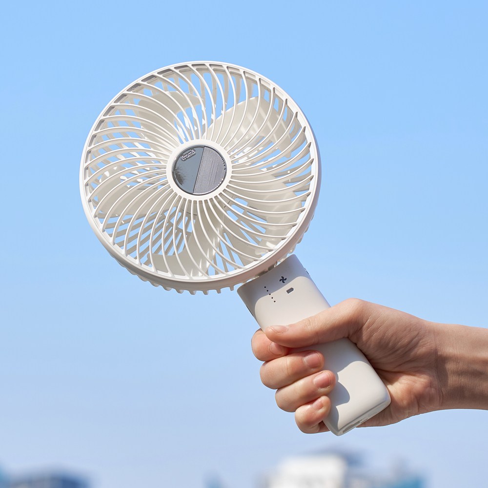 프롬비 윈드스핀 빅팬 휴대용 폴더블 선풍기 FB150, 스노우화이트(본품+크래들), FB150 59,800원