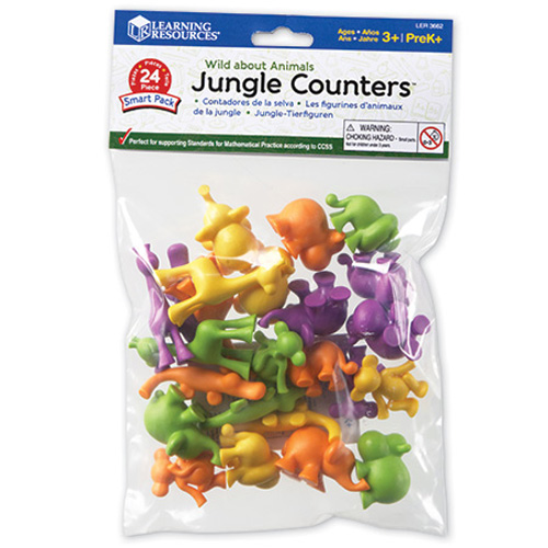 러닝리소스 LER 3662 수세기 교구 정글동물 스마트팩 (36개), 1세트 10,600원