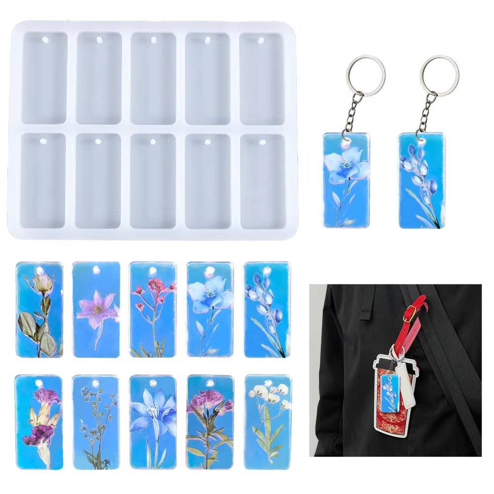 실리콘몰드 레진몰드 직사각 팬던트몰드 F7, 직사각 팬던트몰드 F7 8,900원