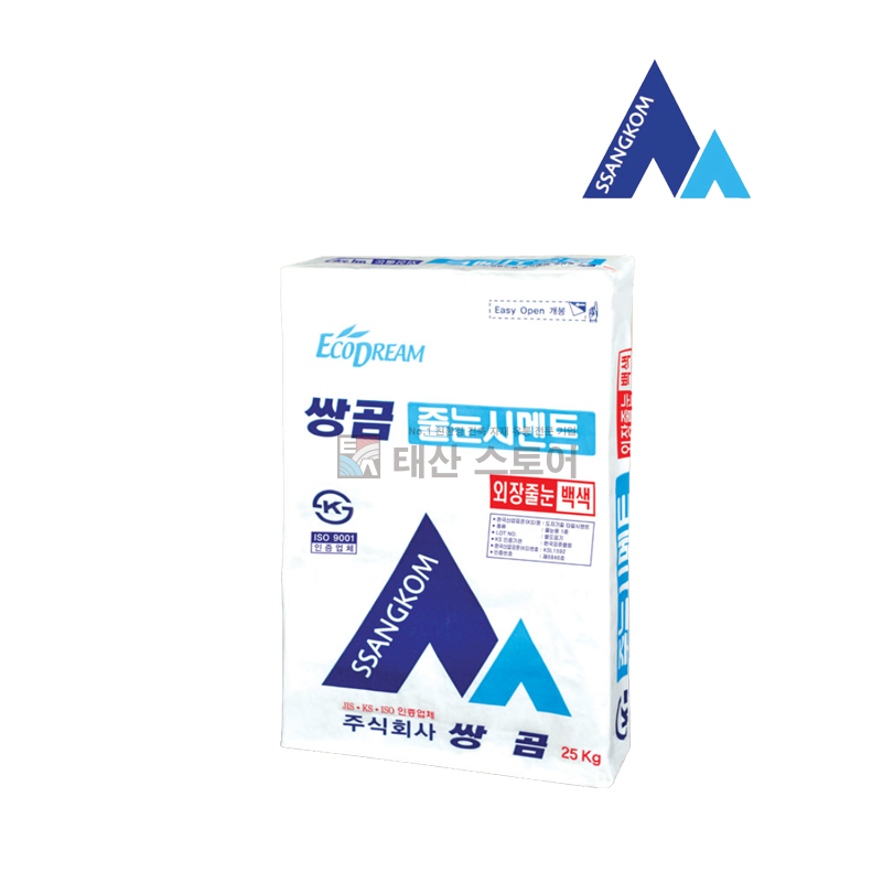 쌍곰 줄눈시멘트 25kg 외장줄눈 외장벽돌/파벽돌 [백색] 13,900원