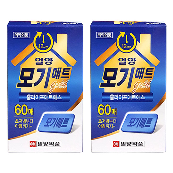 일양약품 일양 모기매트골드(60매입) 모기/파리, 2박스 9,000원