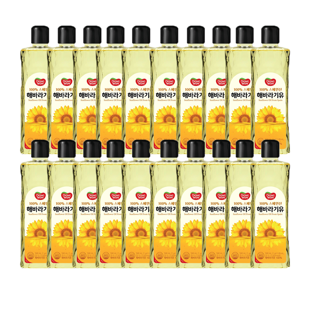 동원 해바라기유, 20개, 500ml 49,000원